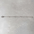 Polished silver stainless steel extender chain with lobster clasp and adjustable rings - Extra Long / Steel