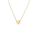 Minimalistische gouden roestvrijstalen ketting met 6mm ronde hanger en O-ketting - Goud