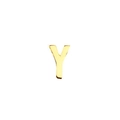 Polished golden stainless steel letter Y pendant for DIY jewelry and necklaces - Letter Y / Gold