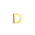 Polished gold 316L stainless steel letter D pendant for DIY necklaces and jewelry making - Letter D