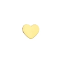 Minimalist gold heart-shaped charm pendant in polished 316L stainless steel for DIY jewelry - Heart
