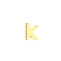 Polished golden 316L stainless steel DIY pendant accessory in uppercase letter K shape - Letter K