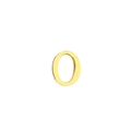 Polished golden stainless steel letter O alphabet pendant for DIY jewelry design - Letter O