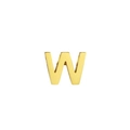 Minimalist 316L stainless steel gold letter W pendant for DIY necklaces - Letter W