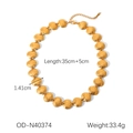Dettagli collana conchiglia oro con catena da 35cm e ciondoli da 1,41cm - Collana con Conchiglia Spessa (OD-N40374)