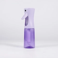 Ergonomic continuous hair spray bottle with gradient purple dual-tone transparent finish - Single Transparent Purple Spray Bottle