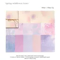 Spring Wildflower vintage scrapbooking paper set with embossed relief flower patterns - Spring Flower Message