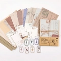 Retro aesthetic paper pack for journaling with vintage envelopes and postal stickers - Traveler's Letter