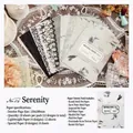 Retro scrapbook paper set No.06 Silent Series with various textures for DIY background - Serene