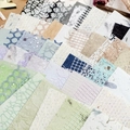 Handmade mixed vintage craft paper set with Morandi colors and textured mesh for DIY journaling - Colorful Interweaving Full Set