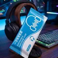 Blue single-pack of disposable non-woven headphone covers for gaming headsets - Earphone Cover Sanitary Style B / Blue