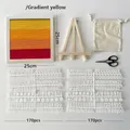 Gradient yellow wood felt letter board with 25cm frame and 340pcs characters - Message Board / Yellow Gradient