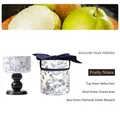 Blue porcelain gift box and pear freesia scented candle with elegant silk ribbon - Blue Porcelain/English Pear and Freesia (Gift Box)