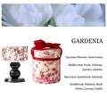 Gardenia scented blue and white porcelain soy candle with red floral pattern gift box - Red Porcelain/Gardenia (Gift Box)