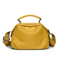 Bolso de mano casual amarillo de tela Oxford impermeable con bandolera para mujer - Amarillo