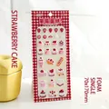 Cute Korean style strawberry cake foam sticker for DIY scrapbooking and planners - Strawberry Cake