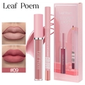 Set rossetto liquido opaco e matita labbra #09 rosa antico con confezione rosa - #09 Marrone Rosato