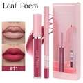 Kit rossetto liquido opaco e matita labbra impermeabile colore bacca 11 - #11 Rosso Bacca Profondo