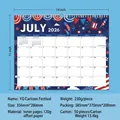 2026-2027 18-month English wall calendar with US holidays and YO-ring binding - Holiday Cartoon (2026.7-2027.12)