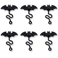 Set of 6 black elastic bat sticky toys for Halloween prank and wall climbing fun - Sticky Bat