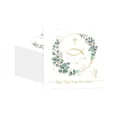 Religious celebration napkins with golden cross and green leaf wreath for party events - Type B Fish-shaped Tissues (20pcs)
