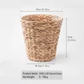 Handwoven water hyacinth storage basket model XH22-126 with dimensions and specifications - Water Hyacinth / Water Hyacinth Woven Style (XH22-126)