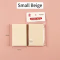 Foglietti adesivi rettangolari beige in confezione, 76x50mm per ufficio e scuola - Serie Morandi / 76*50mm / Beige