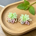 2604117a Green Flower Beaded String