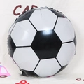 Classic 18 inch black and white soccer foil balloon for World Cup party decoration - Black and White Football Style