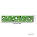 Green 2026 World Cup soccer theme table runner with goal fun print 185x35cm - Green Goal Fun Style (CWX-SJB-099)