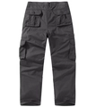 Dettaglio dei pantaloni cargo grigio scuro con ampie tasche posteriori e tessuto robusto - EU 29 / grigio scuro