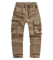 Dettaglio dei pantaloni cargo con coulisse elastica e trama in cotone twill pesante - EU 30 / Giallo Terra