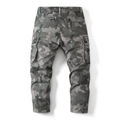 Men's camouflage cargo pants in grey and olive green featuring multi-pocket utility design - EU 29 / Light Grey Camouflage