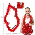 Guirlande de football rouge avec petites décorations de ballon pour fête sportive - Guirlande Football Rouge Noël