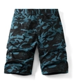 Pantalones cortos tipo cargo de camuflaje para hombre con diseño multibolsillo azul negro - EU 29 / Camuflaje Azul Cielo