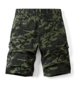 Pantalones cortos tipo cargo para hombre con diseño de camuflaje y múltiples bolsillos - EU 29 / Camuflaje Verde Militar