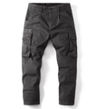 Men's relaxed fit camouflage cargo pants with multi-pockets and premium heavy twill fabric - EU 29 / Dark Gray
