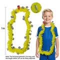 Guirlande de guirlandes de football jaune pour événements sportifs et fêtes, 2 m de long - Guirlande Football Jaune