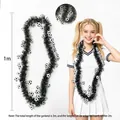 Guirlande de football noir et blanc avec motifs de ballons pour décoration de fête 2m - Guirlande Football Gris & Blanc