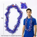 Guirlande de football bleue et argent avec drapeaux pour événements sportifs - Guirlande Fête Nationale Bleu Blanc
