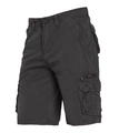 Vista dettagliata dei pantaloncini cargo in cotone resistente con tasche multiple - EU 30 / grigio scuro