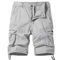 Short cargo homme gris clair avec multipoches et cordons de serrage réglables - EU 30 / Gris clair