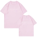 Rosa Baumwoll-T-Shirt mit Rundhalsausschnitt und 'you are enough' Aufdruck - S / Rosa