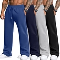 Lot de 4 pantalons de jogging pour homme en bleu marine, bleu, gris et noir - Bleu + Bleu Marine + Gris + Noir