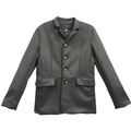 Chaqueta gris clásica para hombre de botonadura sencilla con botones dorados - 3XL / Gris oscuro
