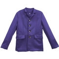 Chaqueta clásica morada con solapa y cuatro botones dorados y bolsillos con solapa - 3XL / Púrpura
