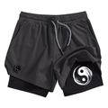 Dark Gray Tai Chi Print