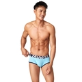 Herren Modal Boxer-Shorts mit niedriger Taille in Hellblau mit Elasthan-Bund - M / Himmelblau