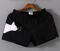Bóxer de hombre talla grande en algodón negro con estampado de gato y mariposa - 2XL / Negro