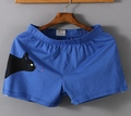 Bóxer de hombre talla grande de talle alto en azul con estampado de silueta de gato negro - 2XL / Azul